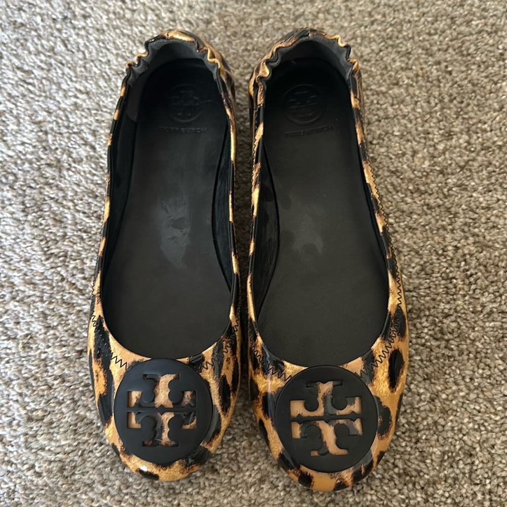 Tory Burch Minnie Flats - Leopard